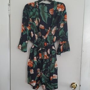 Floral Print Romper